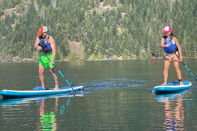 1.5 hour guided SUP tour on the pristine waters of Cowichan Lake - Why the small group size (6 max) changes the experience