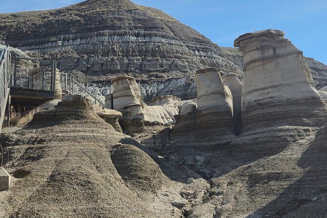 1 Day Guided Drumheller Tour: Calgary to Dinosaur Badlands - Stop 5: Rosedale Suspension Bridge—A 117-Meter Footbridge With Bounce