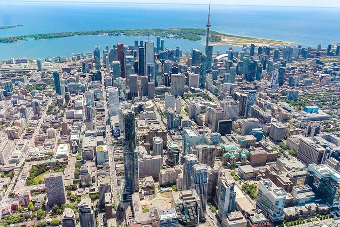 14-Minute Helicopter Tour Over Toronto - West to High Park and Humber Bay, East Toward Casa Loma