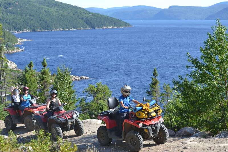 15 min. Tadoussac : Guided ATV tour excursion - Meeting Point in Sacré-Coeur: Plan for a 1-Hour Lead Time