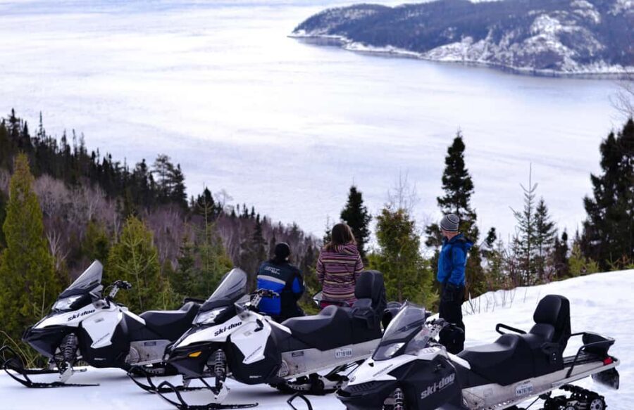 15 min. Tadoussac: Snowmobile Expedition in Saguenay Fjord - Ride options: 90 minutes vs half-day vs full-day