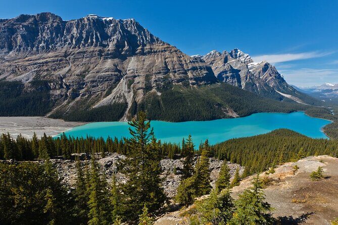 7 Days Canadian Rockies Camping Tour Package - Day 3: Bow Lake, Glacier Falls, and Peyto Lake Photos