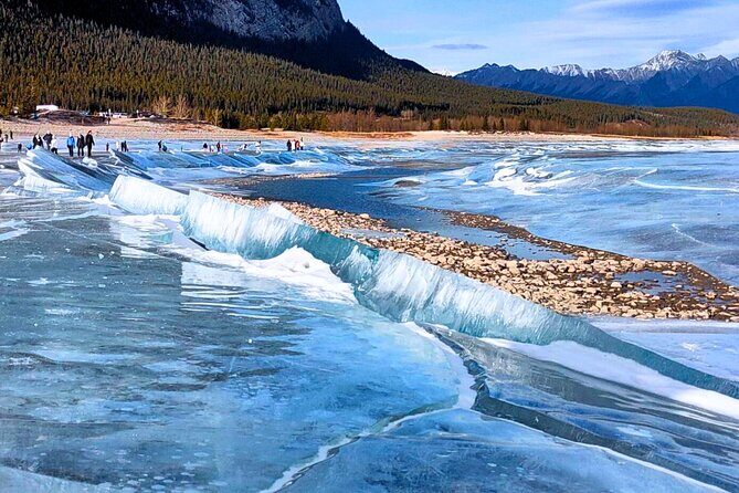 Abraham IceBubble, Peyto, Bow Lake with Snowshoeing& Icewalk - The Icefields Parkway season swap: Sunwapta Falls vs. Abraham Lake