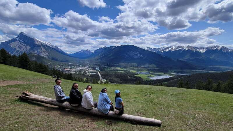Airport Pickup & Private Tour from Calgary to The Rockies! - Bow Falls viewpoint: a classic shot with a short, easy break
