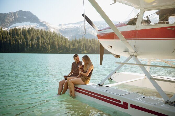 Alpine Lake Flightseeing Experience from Squamish - The lake landing: waterfall views, a swim, and Tzoonie Glacier time