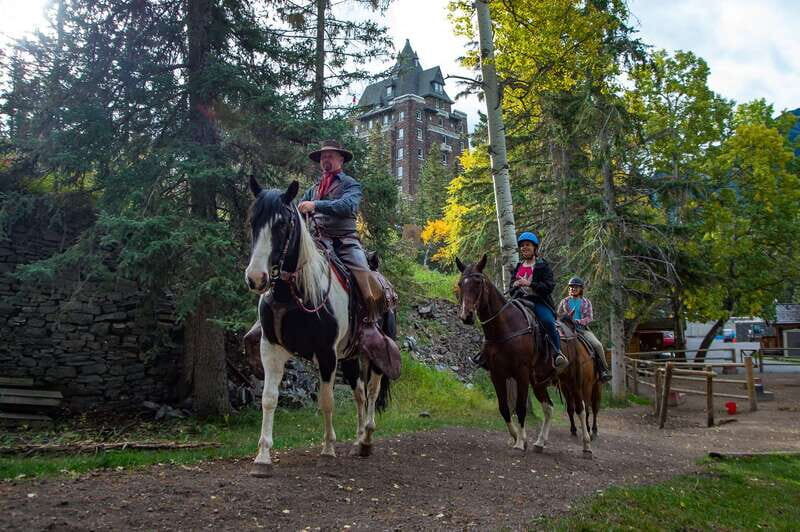Banff: 4-Hour Sulphur Mountain Intermediate Horseback Ride - From Rimrock Views to Fairmont Banff Springs Fairways