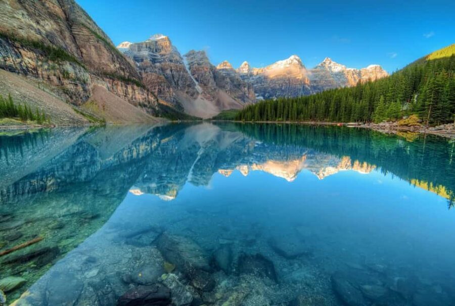 Banff/Canmore Moraine Lake & Lake Louise-Hike/Canoe/Sightsee - Moraine Lake: turquoise views plus real time to hike or paddle