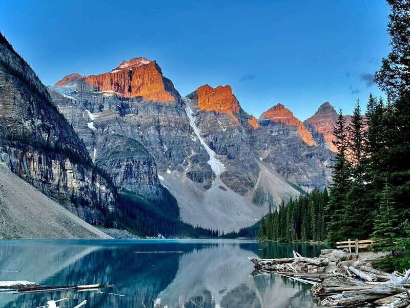 Banff/Canmore: Sunrise at Moraine Lake w/ Lake Louise Option - Moraine Lake at sunrise: your 2-hour window to see it right