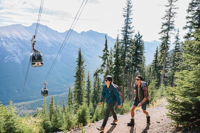 Banff Gondola & Lake Minnewanka Cruise Combo - Up top on Sulphur Mountain: boardwalk, interactive stops, and Sky Bistro
