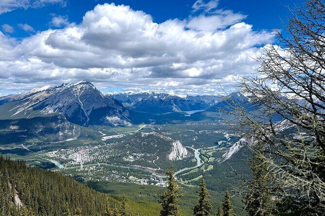 Banff Gondola Lake Minnewanka Johnston canyon and Banff Town - Stop 1: Lake Minnewanka’s Panoramic Rockies Views