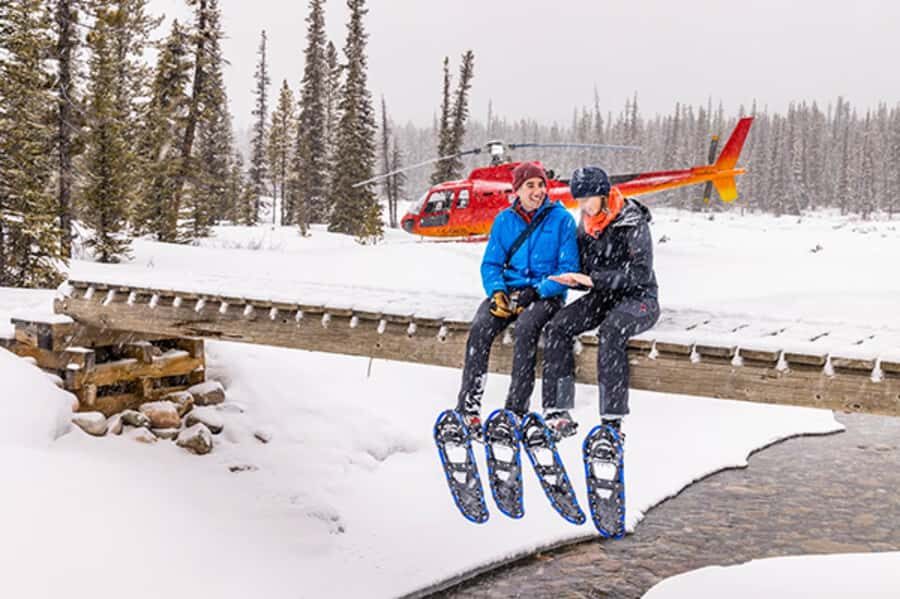 Banff/Jasper: Canadian Rockies Helicopter & Snowshoe Tour - Getting there from Banff or Lake Louise (plan for winter roads)