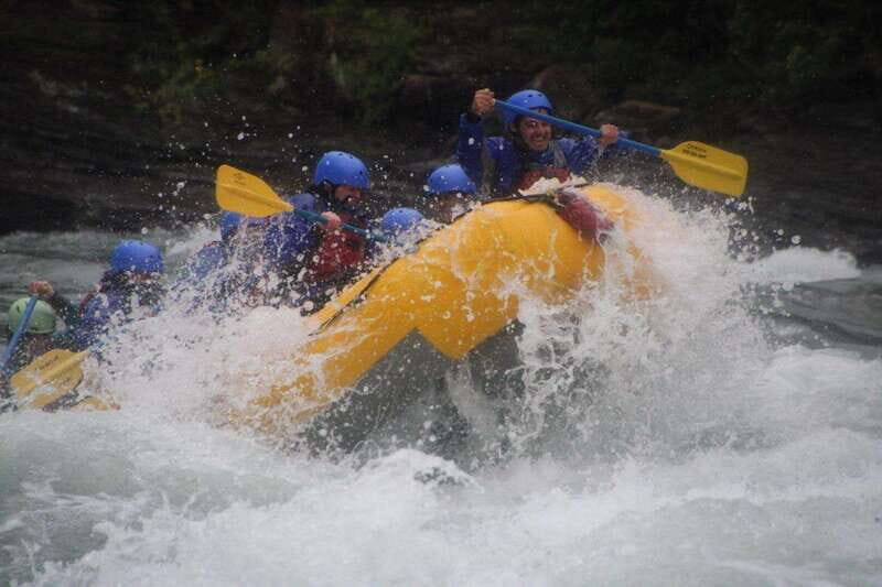 Banff: Morning Whitewater Rafting Tour in Horseshoe Canyon - The middle moment: optional cliff jump into glacier-fed water