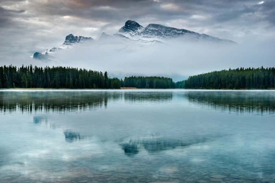 Banff National Park: Canyons, Lakes & Local Favourites - Lake Minnewanka and Two Jack Lake: glacier-fed color and a calmer finish