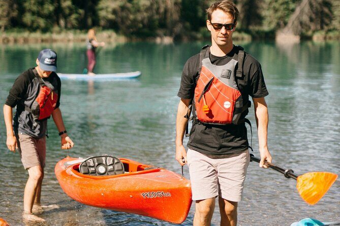 Banff National Park- Double Kayak Experience - What to bring: bug spray, secure valuables, and simple weather sense