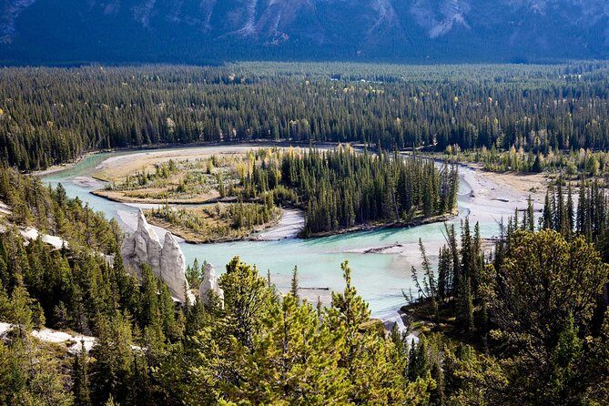 Banff Tour with Gondola & Lake Cruise - roundtrip from Banff - Tunnel Mountain Drive: Hoodoos, Bow Falls, and the Banff View Loop