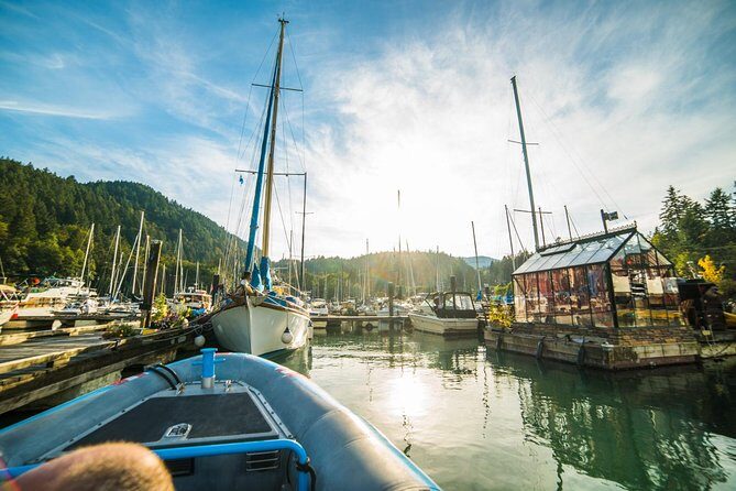 Bowen Island Dinner and Zodiac Boat Tour by Vancouver Water Adventures - Bowen Island dinner hour: you eat, you stroll, then you’re back on the water