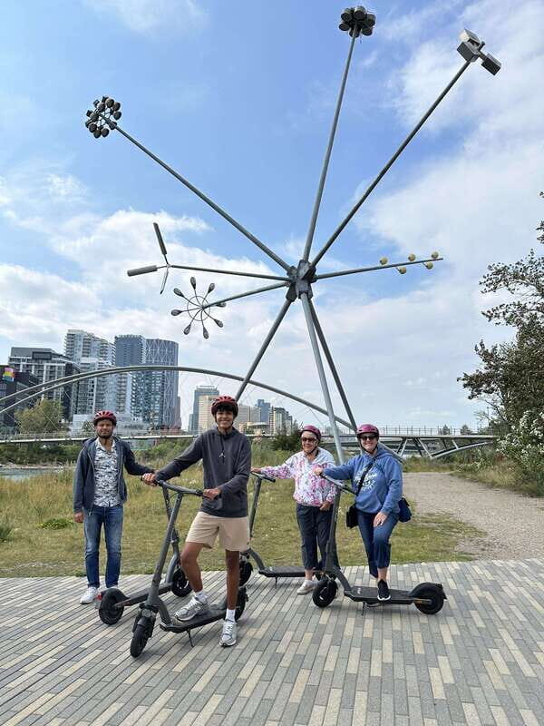 Calgary: E-Scooter City Highlights Tour - Peace Bridge Photo Stop: The Iconic Calgary Moment