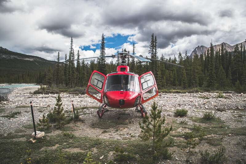 Canadian Rockies: Helicopter Flight with Exploration Hike - From heliport to icefield: what this tour really does