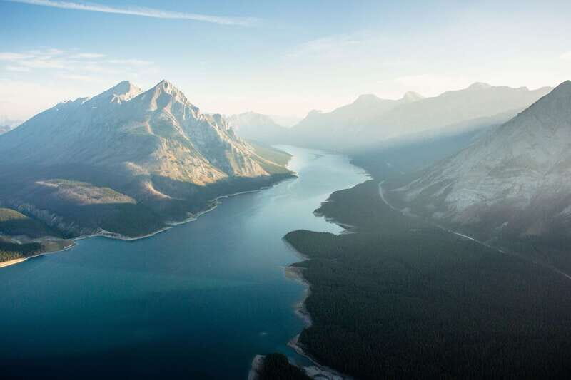 Canadian Rockies: Helicopter Flight with Exploration Hike - Landing by the Cline River: where the adventure turns real