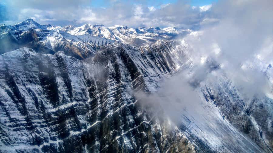 Canmore: 25-Minute Three Sisters Helicopter Tour - Past Mt Turbulent: when the route starts to feel cinematic