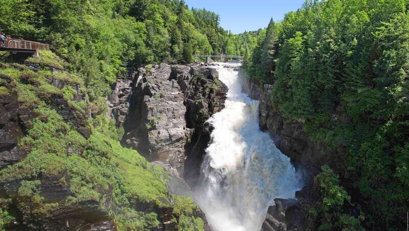 Canyon Sainte-Anne: Park Admission Ticket - The 74-meter waterfall route: sights you’ll want from multiple angles