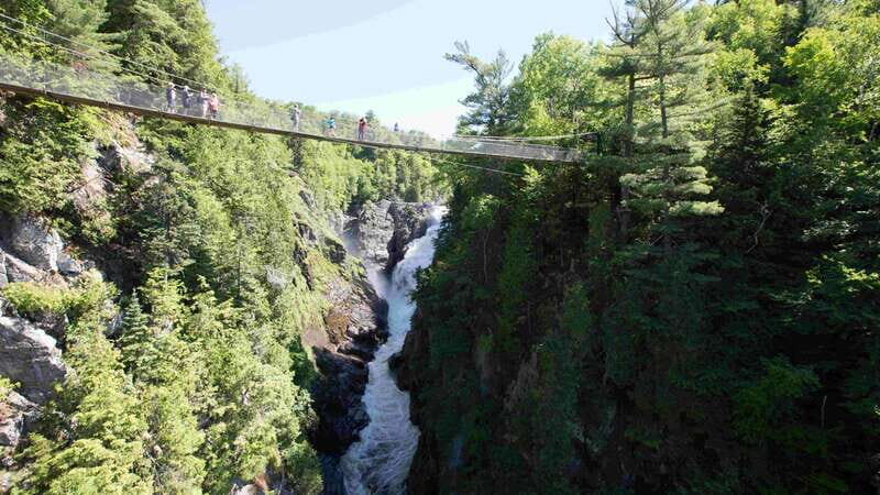 Canyon Sainte-Anne: Park Admission Ticket - Suspension bridges and cabled walkways: the thrill is real, but manageable