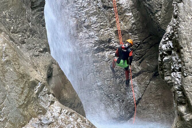 Canyoning half day - Heart Creek Canyon (beginner level) - The Canyon Descent: Five Rappels, Slides, and Scrambling
