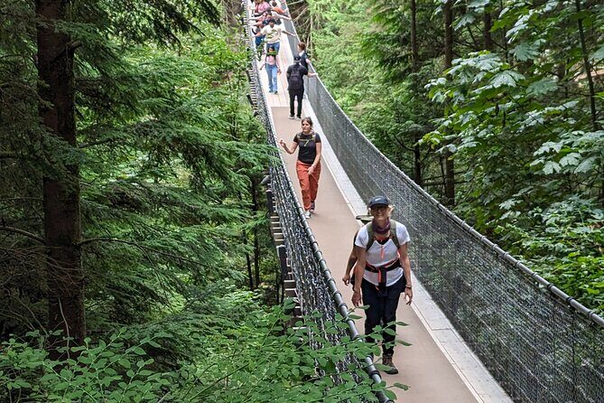 Capilano Suspension Bridge Canyon Lights & 4 Top highlights - Capilano Lush Rainforest, Cleveland Dam, and Capilano Lake: water views in focused blocks