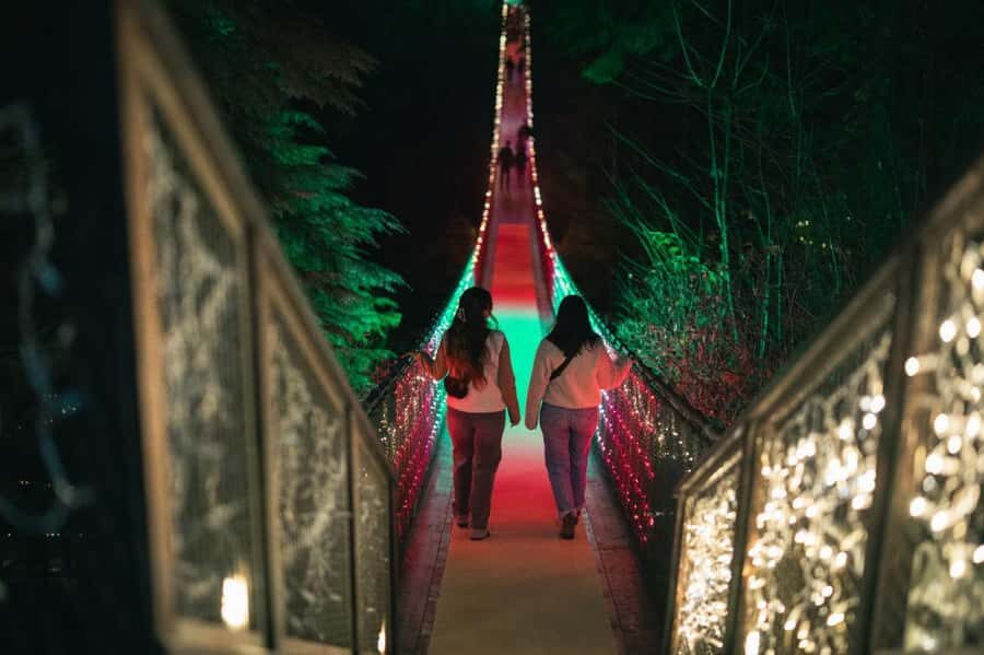 Capilano Suspension Bridge Canyon Lights Holiday Tour - Small group of 6: what that changes in your experience