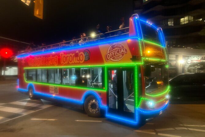 City Sightseeing Toronto Guided Night Bus Tour - Entering the Evening: Yonge-Dundas Square and the Start Time Game