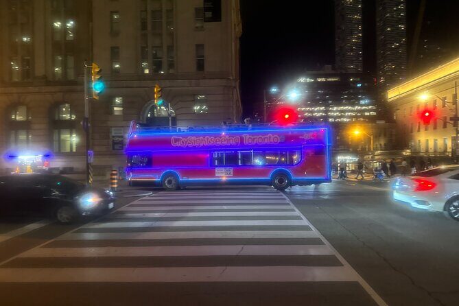 City Sightseeing Toronto Guided Night Bus Tour - The Financial District Pass and Old Town Toronto Finish