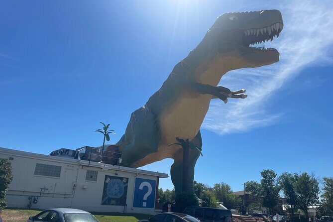 Day of Dinosaurs & Hoodoos from Calgary to Drumheller Badlands - Rosedale Suspension Bridge: miners-era history and a weather-day reality