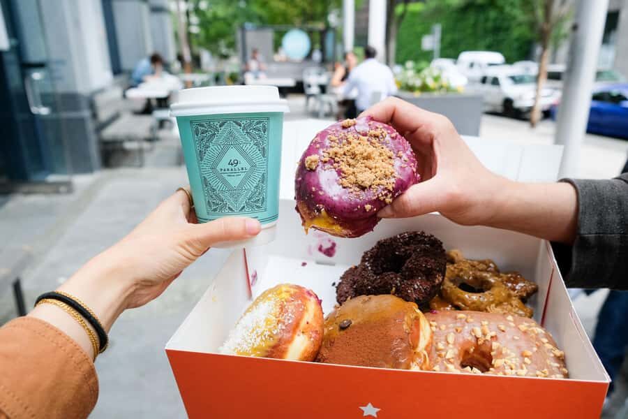 Downtown Vancouver Donut Adventure by Underground Donut Tour - Breka Bakery: a Vancouver donut staple in the middle of the loop