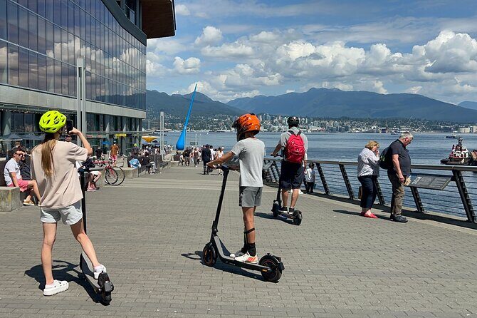 E-scooter & EUC guided tour to the secret spots in Vancouver - Coal Harbour and the seawall ride: the easy way to feel the water
