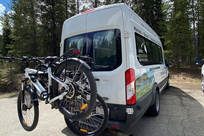 eBike and Hike Banff to Johnston Canyon small group guided program - Vermilion Lakes and Legacy Trail: the gentle lead-in to the main ride