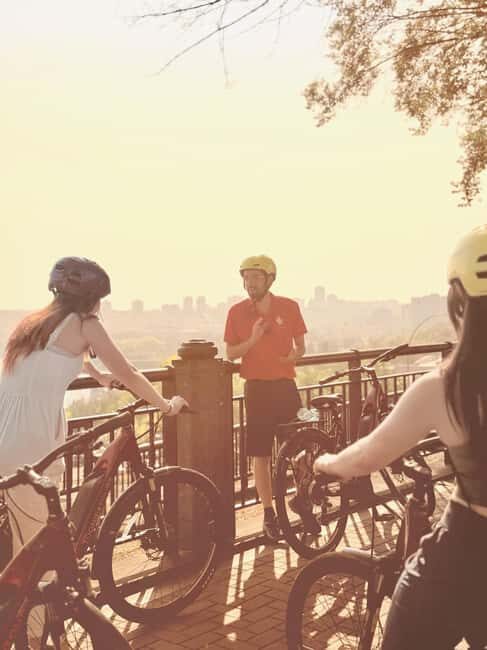 Edmonton: City Bike Tour, Highlights and River Valley - That mid-ride guided stop, plus Muttart Conservatory and ICE District
