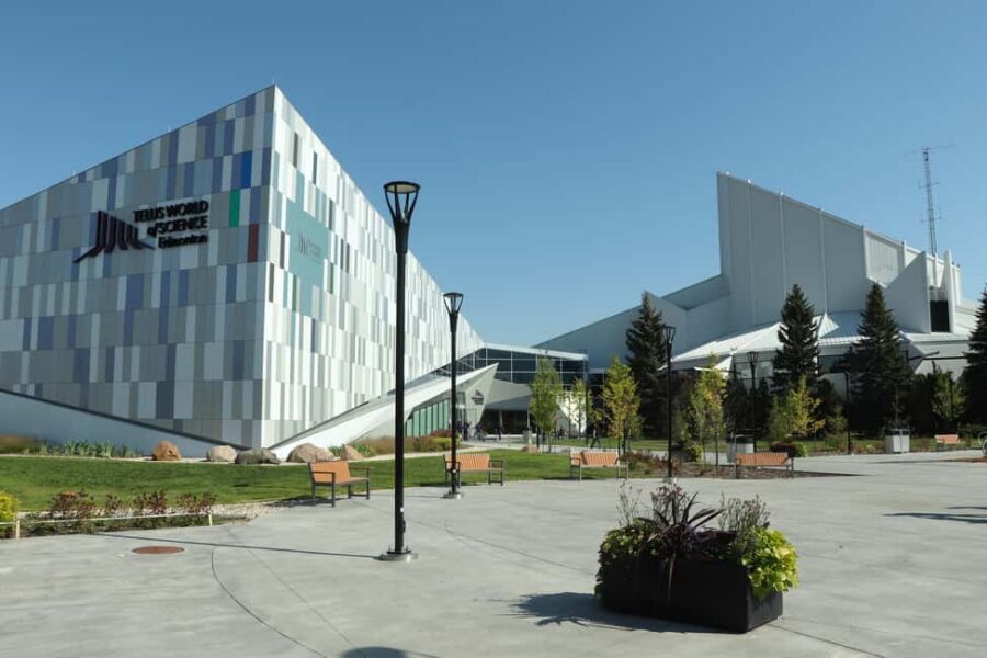 Edmonton: TELUS World of Science General Admission Ticket - Entering Zeidler Dome for daytime planetarium shows