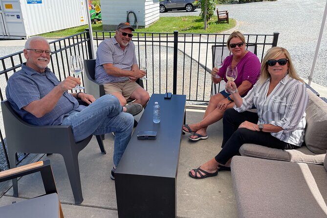 Elegance Unforgettable Tesla Wine Tour & Lunch - Stop Three: Backyard Vineyards for BC grape sipping