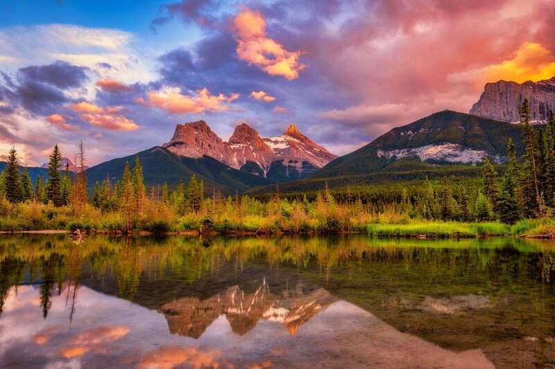 Emerald Lake,Lake Louise JohnstonCanyon&Banff Tour - Johnston Canyon: catwalk hike to Lower Falls