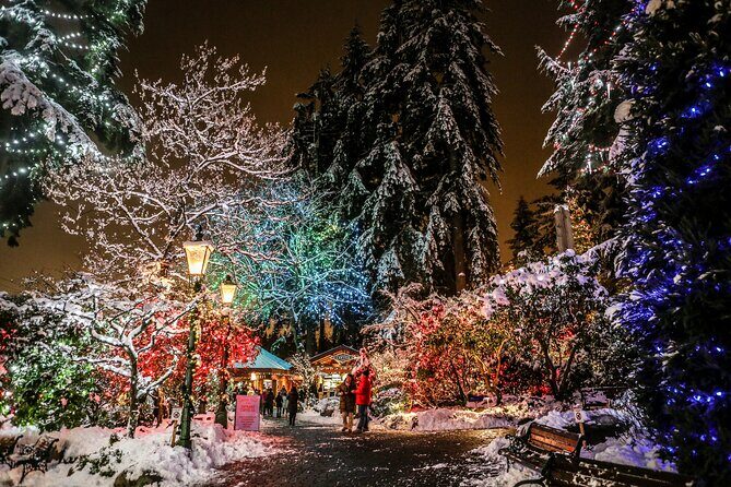 Explore Vancouver City & Capilano Suspension Bridge Canyon Lights - Stanley Park: totem poles at Brockton Point, plus that calm feeling