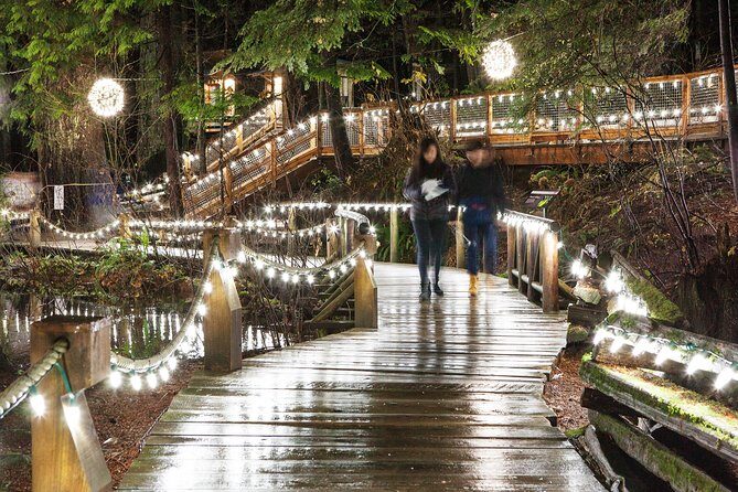 Explore Vancouver City & Capilano Suspension Bridge Canyon Lights - Crossing Lions Gate Bridge: a classic photo angle
