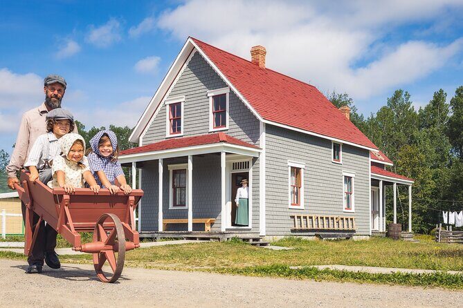 Family visit to the Acadian Historic Village - The 2.2 km circuit: how the walk plays out