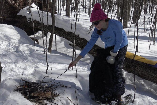 Fire Man Guided Snowshoe Tour in Mont-Tremblant - Starting At The Base: Snowshoes On, Stories On