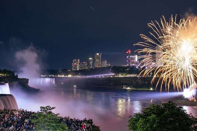 Fireworks and Falls Glow Canada Walking Tour and Skylon Tower - Skylon Tower from 700+ feet: the view that changes how you see Niagara