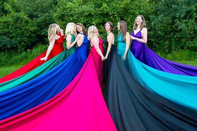Flying Dress Photoshoot Experience in Ottawa - Photo delivery timeline: catalog first, edited hi-res after
