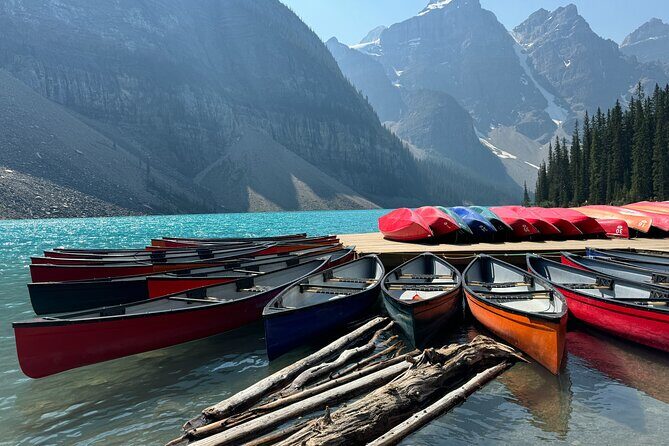 From Banff: Affordable Moraine Lake and Lake Louise Shuttle Bus - Lake Louise: shoreline time plus a good shot at the Glacier backdrop