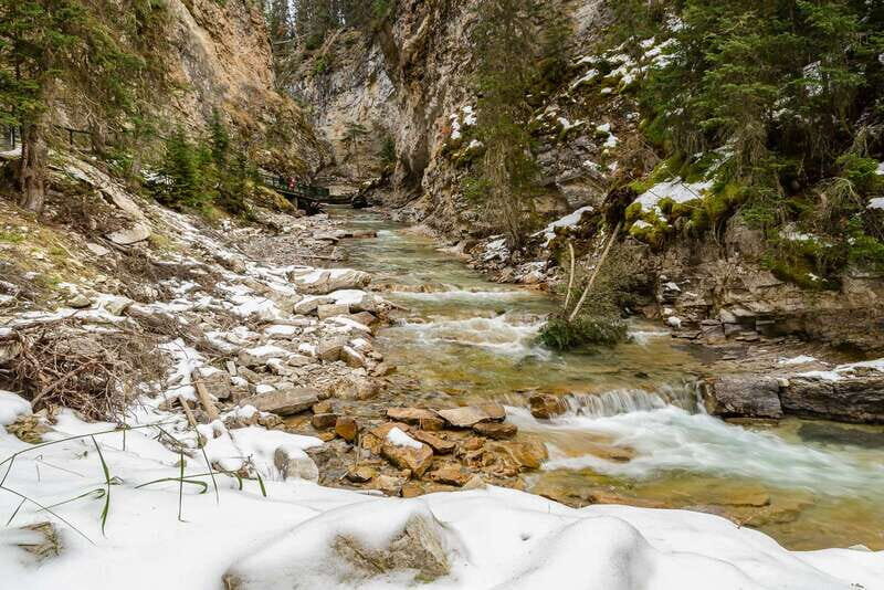 From Banff: Johnston Canyon Guided Icewalk - The first guided walk: learning the canyon while you follow the ice