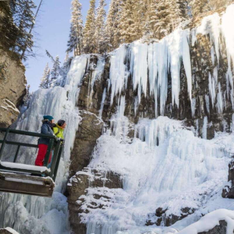 From Banff: Johnston Canyon Guided Icewalk - Twin Falls and Stella Falls: the second half keeps leveling up