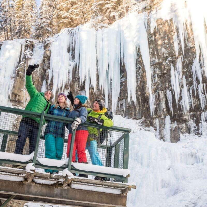 From Banff: Johnston Canyon Guided Icewalk - Safety and comfort: why ice cleats change the whole experience