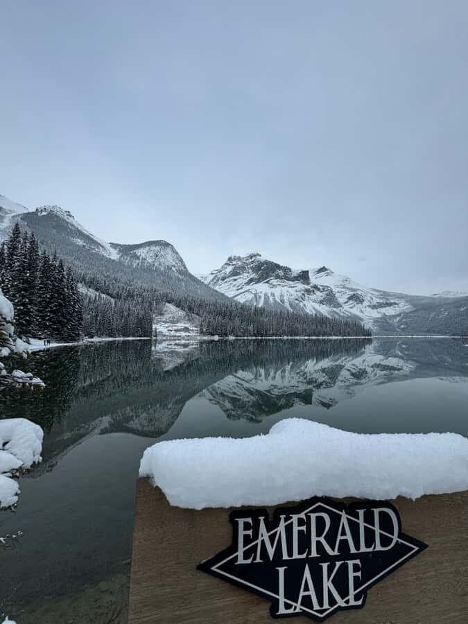 From Banff: Lake Louise, Emerald Lake & Takakkaw Falls - Emerald Lake: the color, the mountains, and real photo time